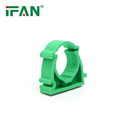 China Wholesale Popular Korea Hyosung Raw Material Ifan Fittings Green Color Ppr Flange Clip Used Pipe Clip for sale