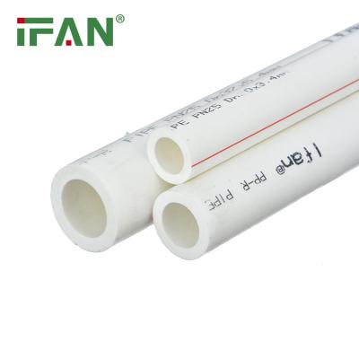 China PPR Ifan China Factory Wholesale Irrigation Pipes PN20 White Color Ppr Pipe for sale