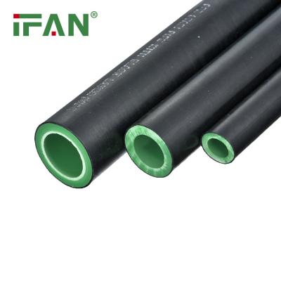 China Wholesale PPR Ifan Germany Technology Plastic Pipes And Fittings Hose Pn25 UV Black Color Drain Ppr Pipe for sale