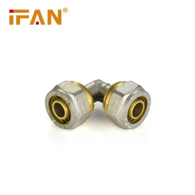 China Ifan High Temperature Pex Pipe System And Pressure Resistance Elbow For Pex Pipe Brass Fittings Reduce Elbow for sale