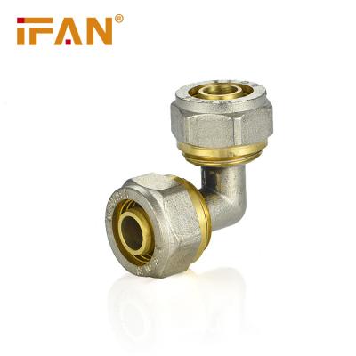 China Pex Ifan Pipe System Factory Directly Supply Wholesale Healthy Non-Toxic Pex Brass Fittings Brass Reduce Elbow for sale