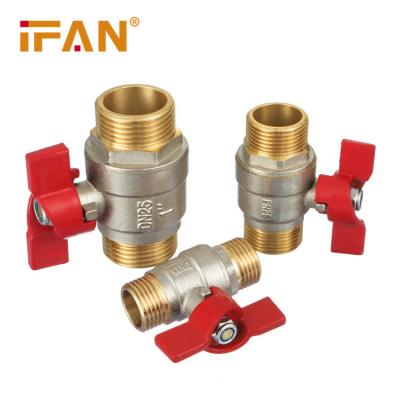 China General Ifan Wholesale Cheap Price Pumbling System Supplier High Quality Brass Butterfly Valve Ball Valves for sale