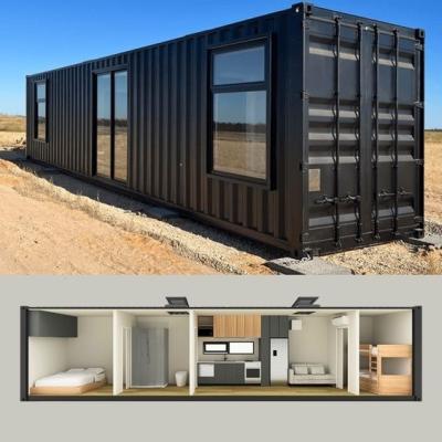 China Rustic Design Prefab Flat pack Container House mobile Container House for Sale for sale