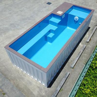 China Quick assembly Large outdoor container swimming pool custom prefab above ground container pool for sale