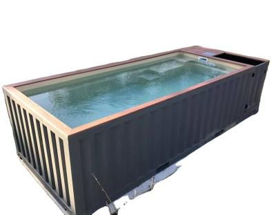 China Modern Convenient Prefab Container House 40 Container Swimming Pool Portable and Easy-to-Assemble Pool for sale