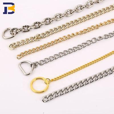 China Eco-friendly Wholesale Factory Cheap Price Handbag Hardware Metal Bag Accessories Directly Bag Chain With Snap Buckles Chain for sale