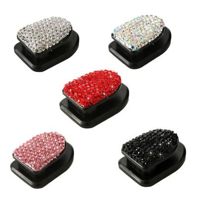 China Luxury Diamond-studded Full Plastic Diamond Mini Multifunctional Car Adhesive Hook for sale