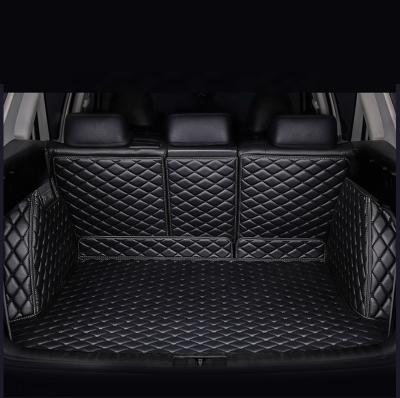 China 2021 Anti-slip New Design 3D 5D All Round Trunk Mat Car PU Leather Trunk Mats for sale