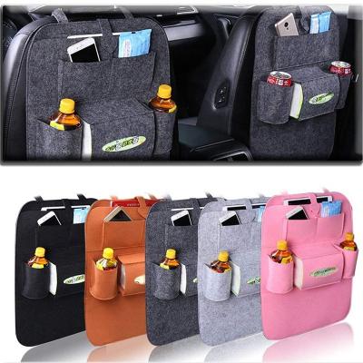 China Wholesale Custom Felt Business Storage Car Seat Backseat Bag Organizer for sale