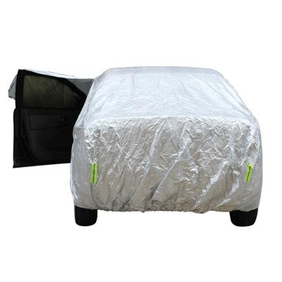 China Aluminum-coated water proof car body cover. Side design. Reflective Brand Night Safety Body Blanket for sale