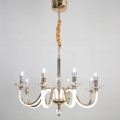 China Newest Type 48w Gold Color Modern Factory Candle Pendant Lamp for sale