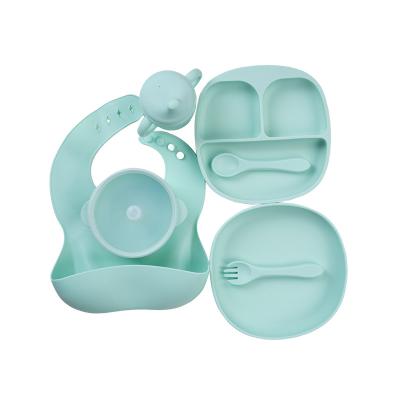 China BPA Free Baby Products 2023 Set Silicon Feeding Plates For Toddlers Food Grade Babi Silicon Plate Baby for sale