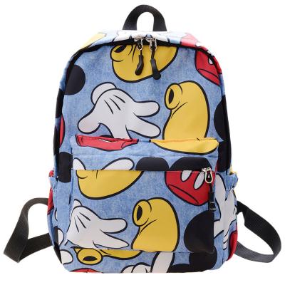 China The Other New Cartoon Printed Mickey Mouse Girl Boy School Bag for sale