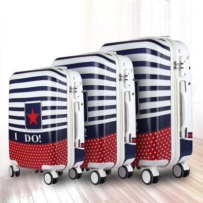 China New custom suitcase gift box travel luggage universal wheel trolley suitcase luggage for sale