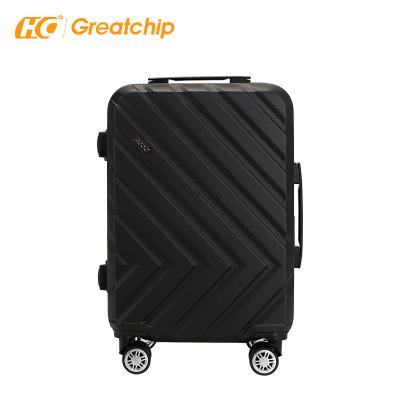 China ABS Universal Leisure Trolley Suitcase Solid Color Wheel ABS Luggage Neutral Wholesale for sale