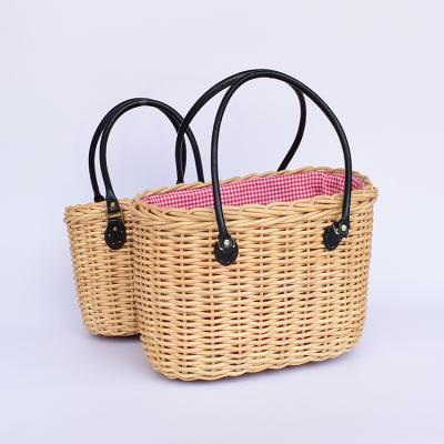 China 2022 Women's Waterproof Casual Straw Woven Handbag Prices Rattan Ladies Beach Clutch Cheap Daily Latch Bag for sale