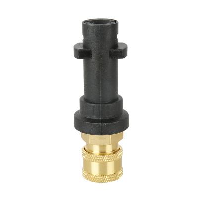 China New China-Chic Car Washer Adapter 1/4 Quick Connector For Karcher K Series Coupling High Pressure Washer Parts Brass Foam Gun Adapter for sale