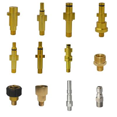 China Pressure Cleaning PA Foam Connector Car Washer Extension Wand Fittings Pressure Washer Snow Foam Lance Adapter 1/4 Quick Socket for Lavor Nilfisk for sale