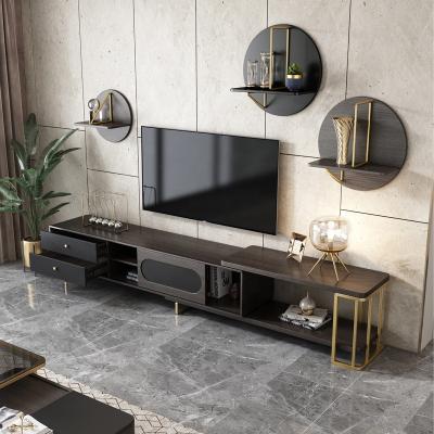 China Luxury Apartment Furniture MDF Design Furniture Living Room TV Cabinet Unit Designs for sale