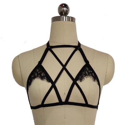 China Fashion Straps Sexy Women Bra Elastic Halter Bandage Cages Adjustable Free Size Harness Bra Lingerie for sale