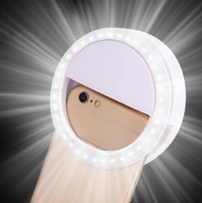 China Portable Mini Led Selfie Ring Light Phone Selfie Light Portable Circle Makeup Fill Light USB Selfie Ring Lamp for sale