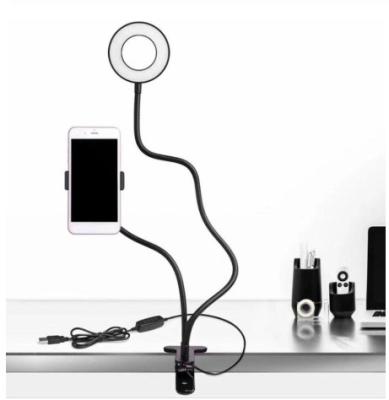 China Ring Light Bracket 2 in 1 Ring Light Desktop Stand Dimmable LED Fill Light for Tiktok Youtube for sale