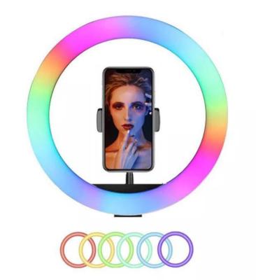 China PORTABLE Manufacturers Wholesale Desktop 12 Inch RGB Ring Light Portable Foldable Makeup for sale