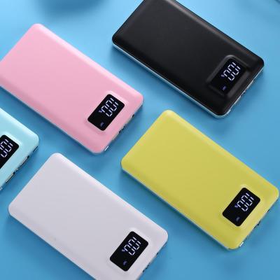 China 2018 Customs Ultra Thin 10000mah Colorful High Quality Portable Power Bank With Led Light Ultrathin Power Bank for sale