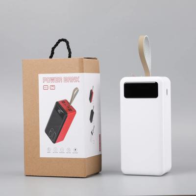 China LED display 2021 new product 50000mAh best power bank charger with LED display power bank for iphone12 for sale