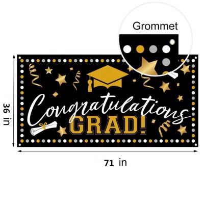 China Large Cloth Graduation Party Hanging Banner for 2020 Graduation Party Supplies Photo Prop Booth Backdrop for sale