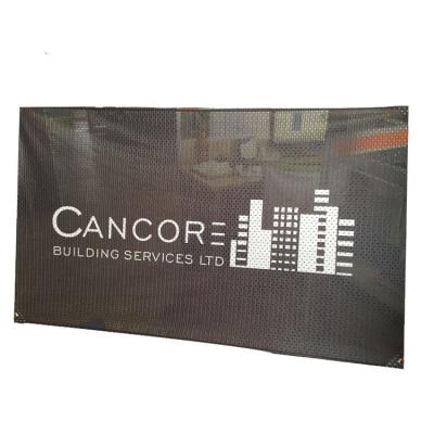 China Publicity & Display Design Custom Printing Hanging Fence Polyester Fabric Polyester Mesh Banner for sale