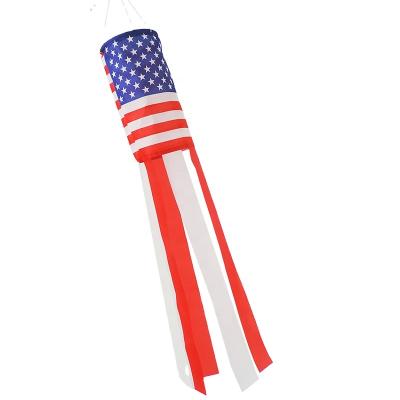 China American Patriotic Windsock Outdoor Hanging USA Flag High Quality Windsock For 4th Of July Decoration for sale