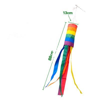 China Hanging Pride Spiral Windsock Jolly Rainbow Custom Color for sale