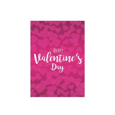 China Wholesale Hanging Valentine Day Hearts Garden Flag for sale