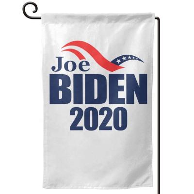 China Joe Biden 2020 High Quality Double Sided Polyester Hanging Garden Flag for sale