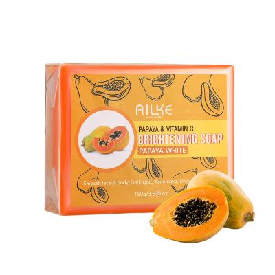 China Basic Cleansing Private Label Whitening Organic Papaya Handmade Cleansing Soap for sale