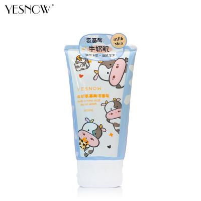 China YESONW Face Wash DEEP CLEANSING Amino Acid Moisturizing Makeup Remover MILK Facial Cleanser for sale