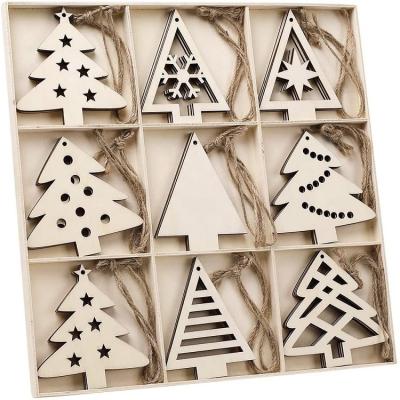 China Eco-Friendly Set 27 Pcs DIY Baby Christmas Tree Top Hanging Ornament For Christmas Decor for sale