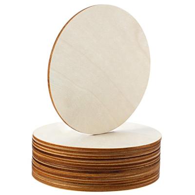 China All Amazon Hit 12 Inch Unfinished Wood Discs Blank Wood Circles For Handmade Craft DIY Projects for sale