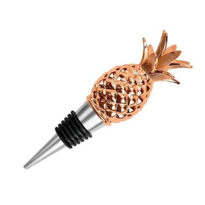 China Pineapple Viable Shape Champagne Red Wine Bottle Stopper For Gift Wedding Favors Valentine's Day for sale