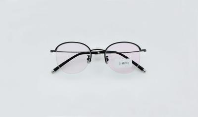 China Pure Titanium Frames Simi rim Unisex Ultralight high quality cool eyeglass for sale