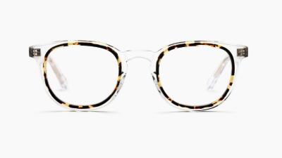 China Handmade Acetate Eyeglasses Frame Double-acetate Inlay Design New Idea 2019 Unisex frame for Women Men Reading glasses for sale