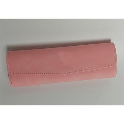 China Fashion Portable Toothbrush Bag Pink Cute PU Leather Travel Gift Cosmetic Bag For Girls for sale