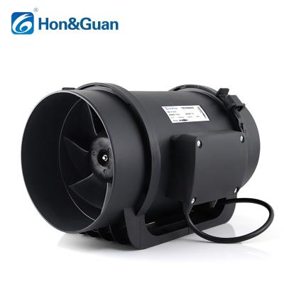 China Powerful Energy Saving Hotels 6inch 160mm EC ERP2018 Mixed Flow Duct Integrated Fan for sale