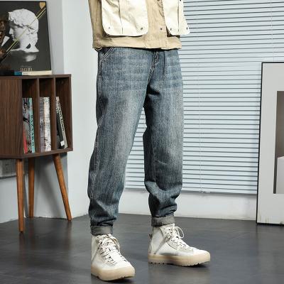 China Wholesale Men's Jeans Autumn/Winter 2021 New Vintage Breathable Nostalgic Washed Old Harlan Pants Fashion Style Loose Staight Pants for sale