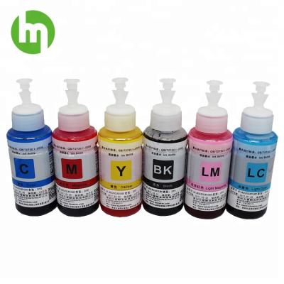 China L800 L1800 Dye Ink 70ml/Bottle 6 Colors Refill Waterbased Ink for EPSON L Series Printers for sale