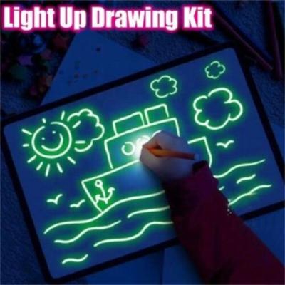 Китай DM draw with light fun 3D fluorescent drawing board for kids-educational toy 3D magic drawing board pad продается