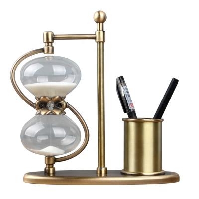 China Retro creative home decoration office desk study decoration gift home accessories hourglass zu verkaufen