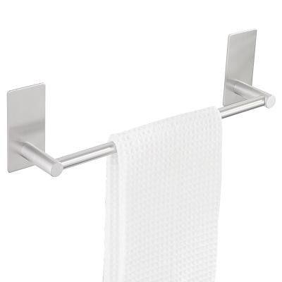 China Modern Self Adhesive Towel Lever NO--Punch Bathroom Towel Holder Bathroom Shower Towel Rack Single Lever for sale