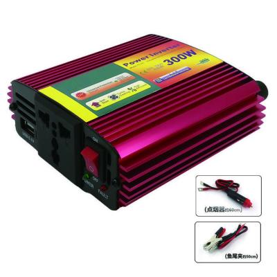 China Real Avional 12V300W Universal High Power Up Multiple Output Type Fixed Wave DC/AC Battery Inverters/Converters With USB Output for sale